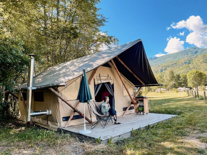 Huttopia Vallouise Bagian luar foto